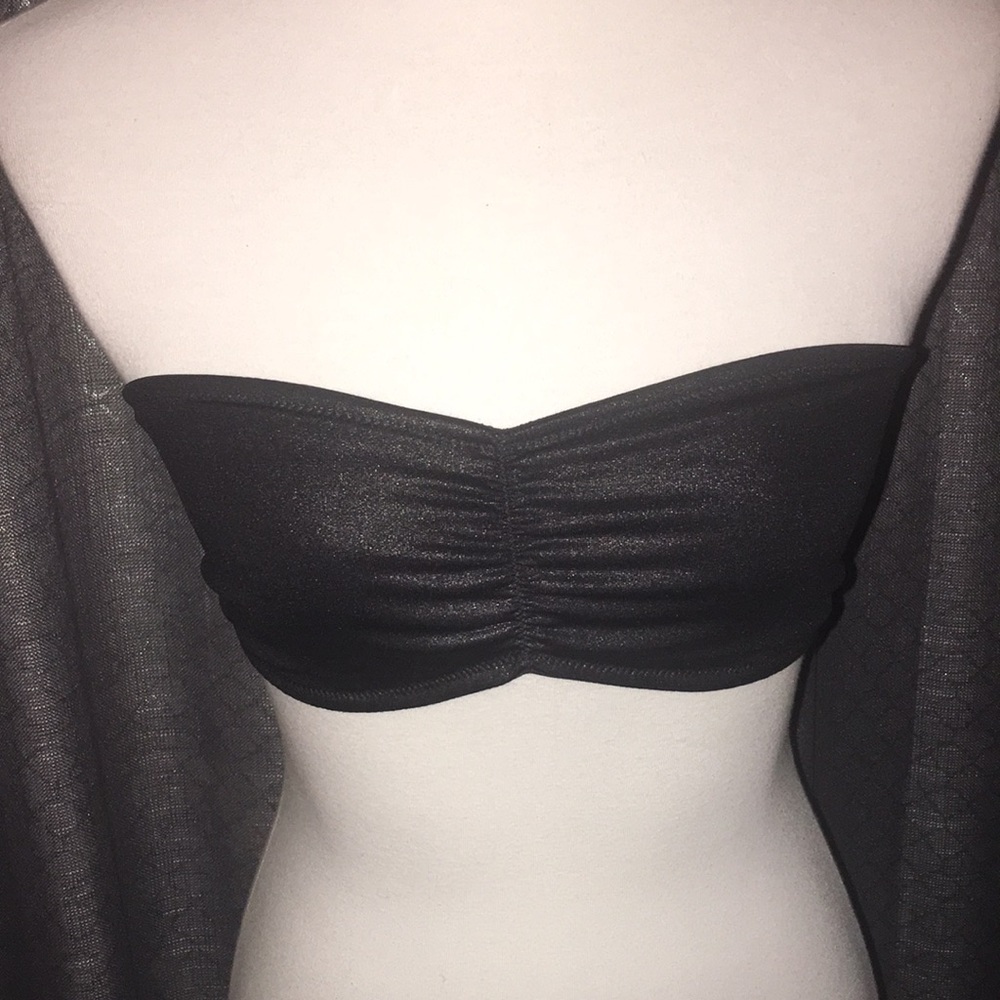 ❤️ Black Victoria secret PINK bandeau size small